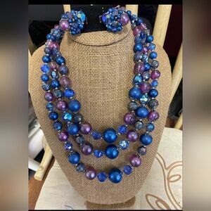 Vintage Vendome Necklace And Earrings